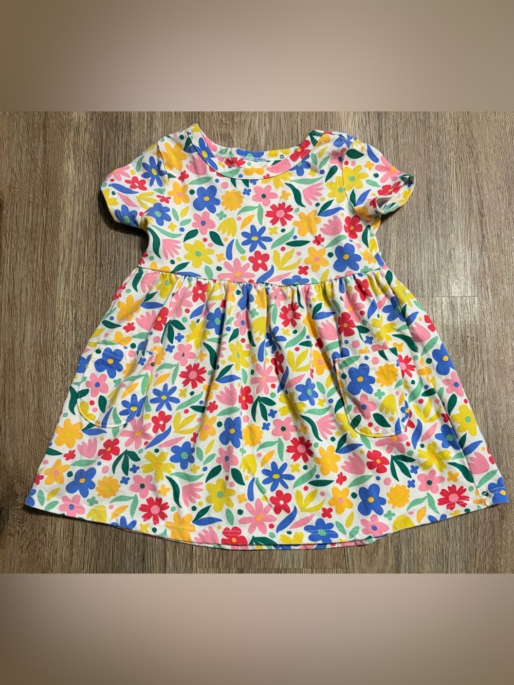 Wonder Nation - Floral Pocket Dress - Size 2T